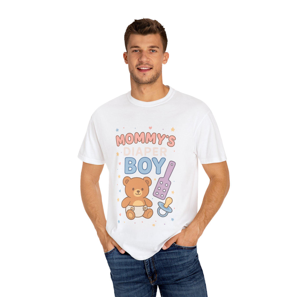 Mommy’s Diaper Boy Tee – Soft Pastel ABDL & Little Space Shirt