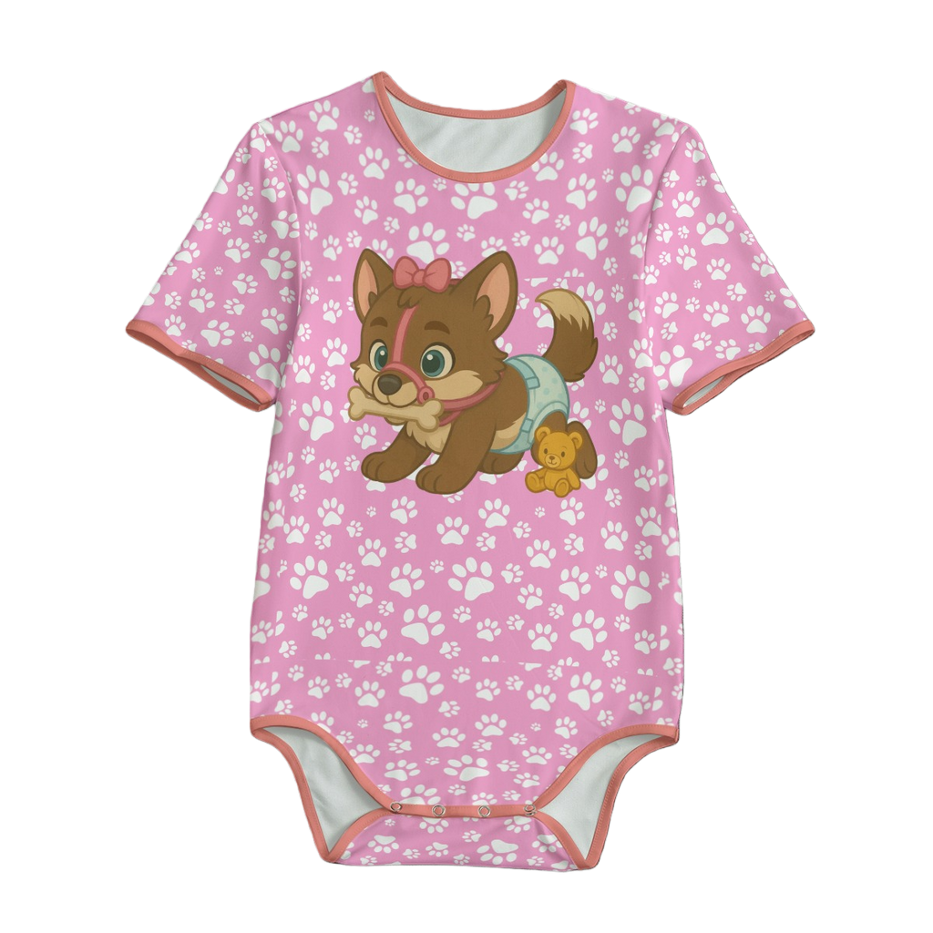 Playful Pink Padded Pup