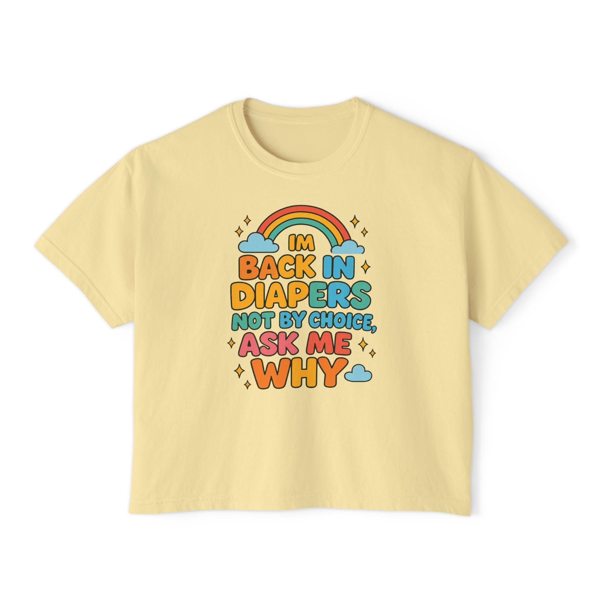Back in Diapers Tee – Funny Little Space ABDL Shirt