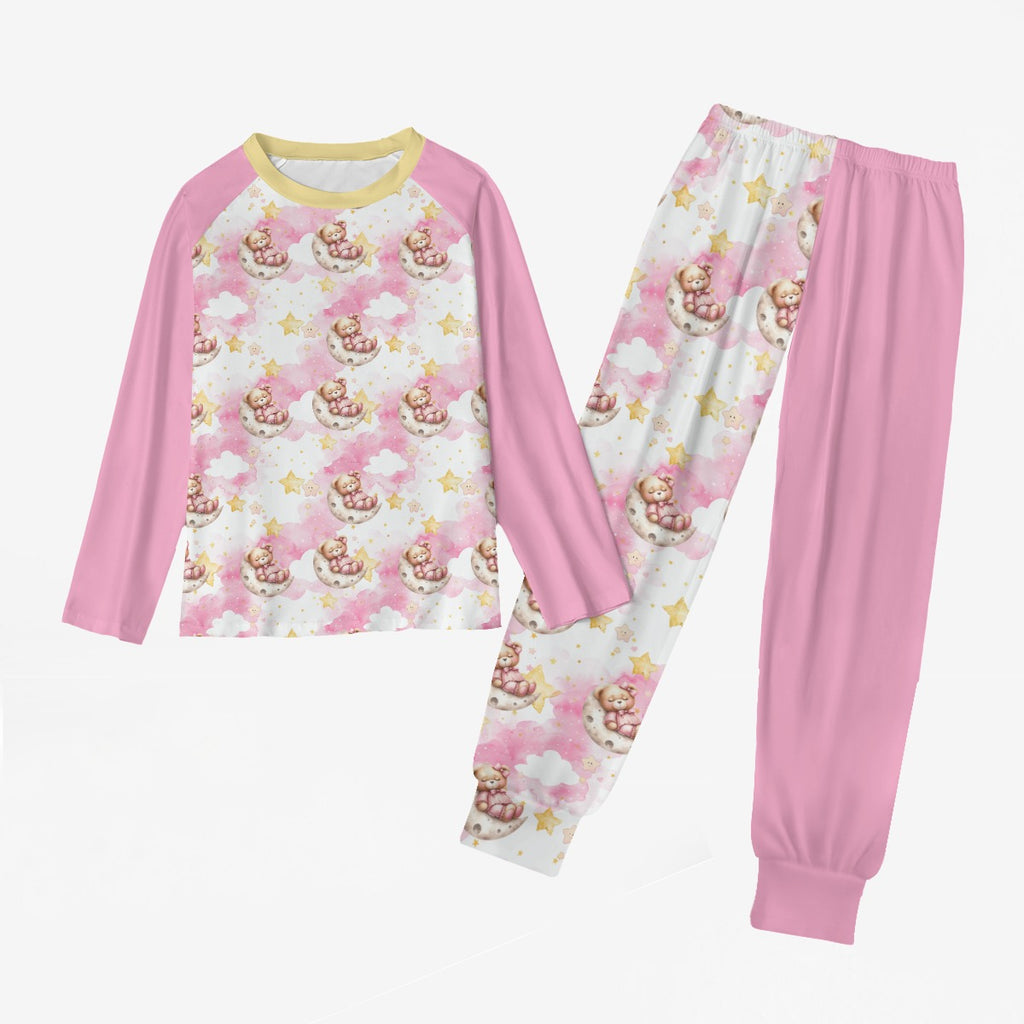 Pink Sleepy Bear Pajama Set