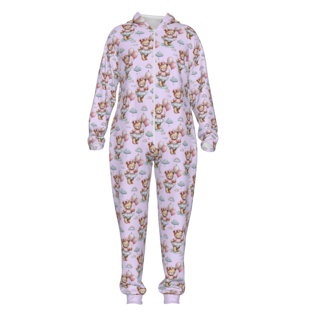 Floral-patterned onesie on a white background