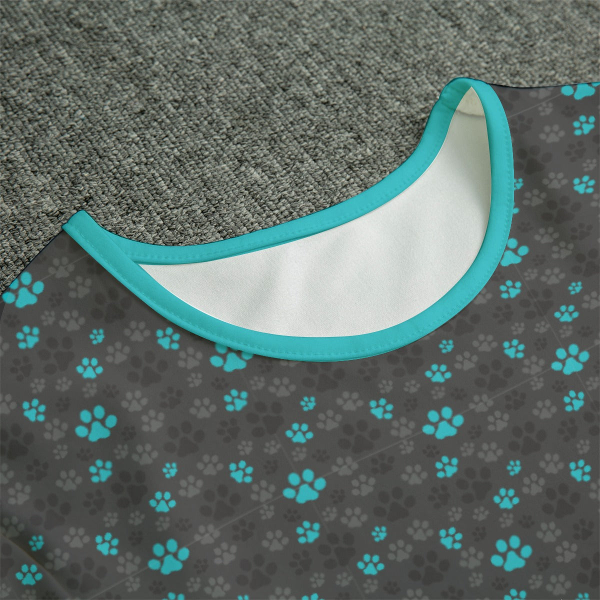 Paw Print Teal