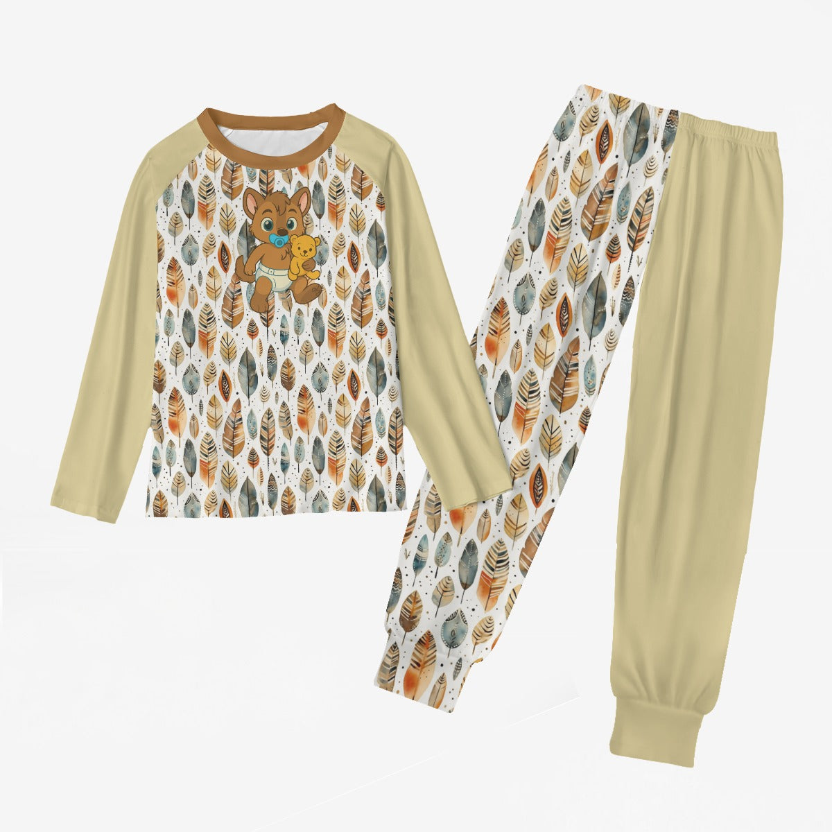 Toddling Tan Pup Pajama Set