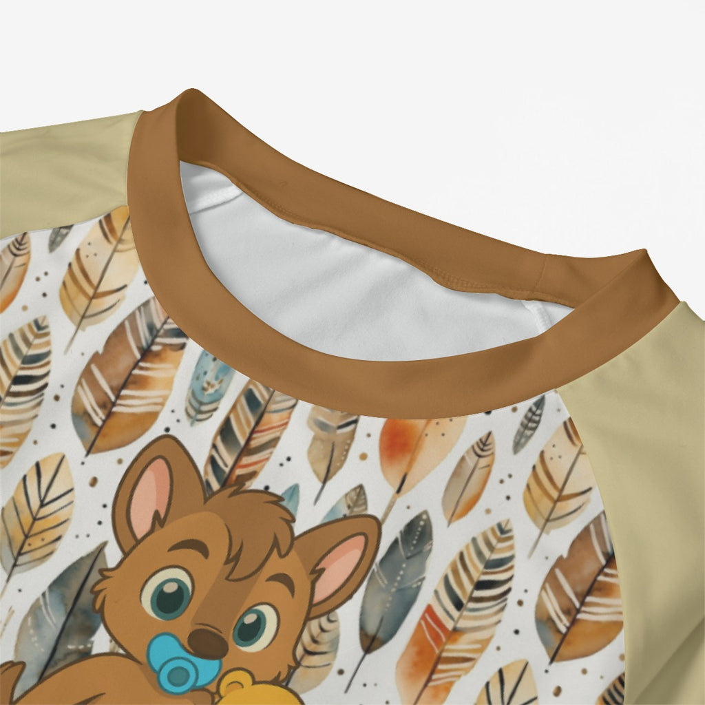 Toddling Tan Pup Pajama Set