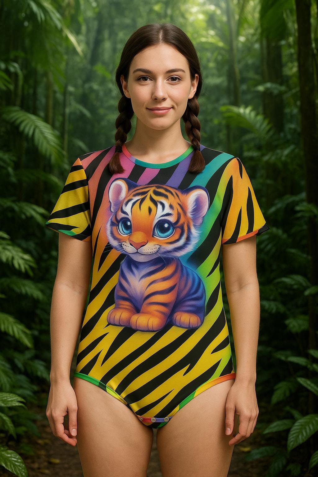 Rainbow Jungle Baby Tiger