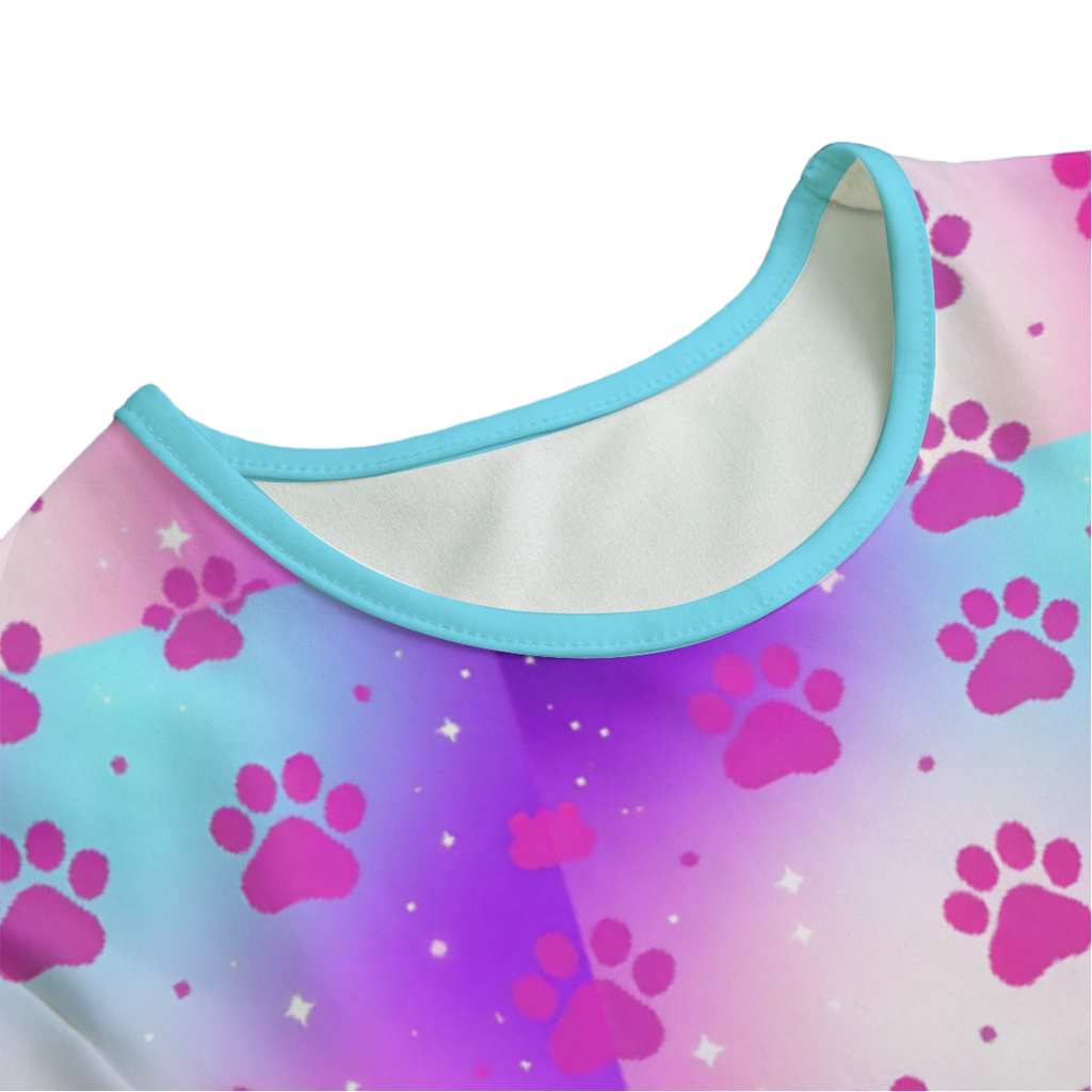 Cotton Candy Paw Print