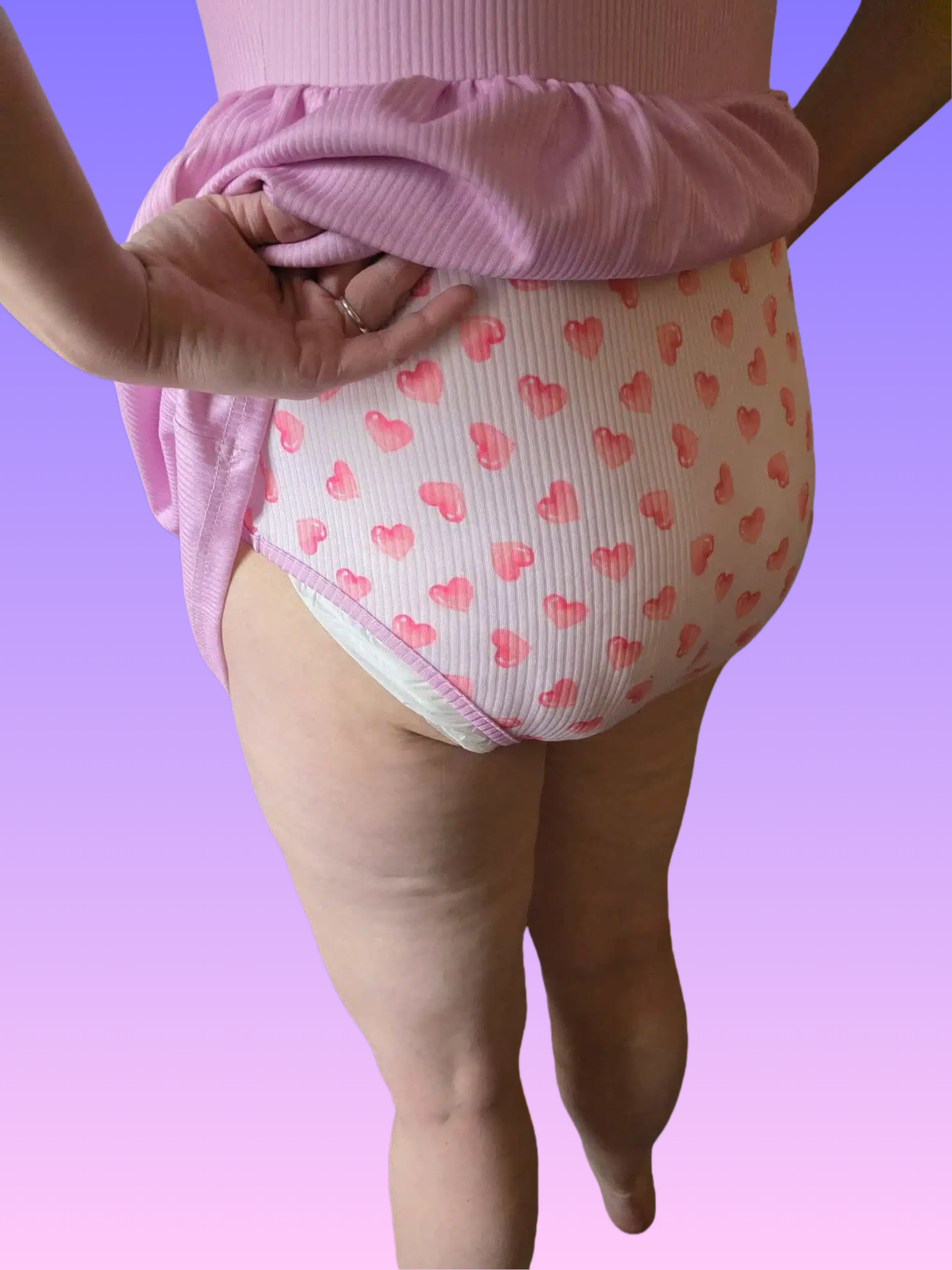 Premium Dress with Onesie Snaps Lilac