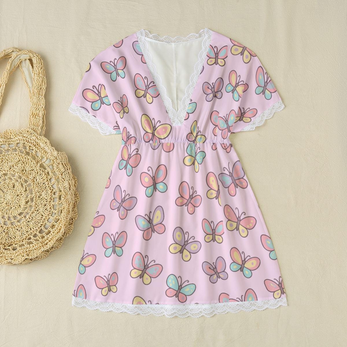 Fluttering Dreams Butterfly Dress – Pastel Little Space Nightdress