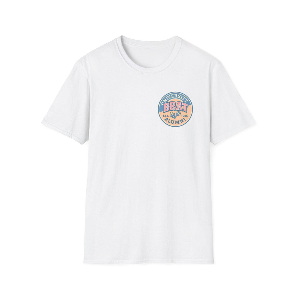 Brat Alumni Tee – Playful Little Space Shirt for Cheeky Littles