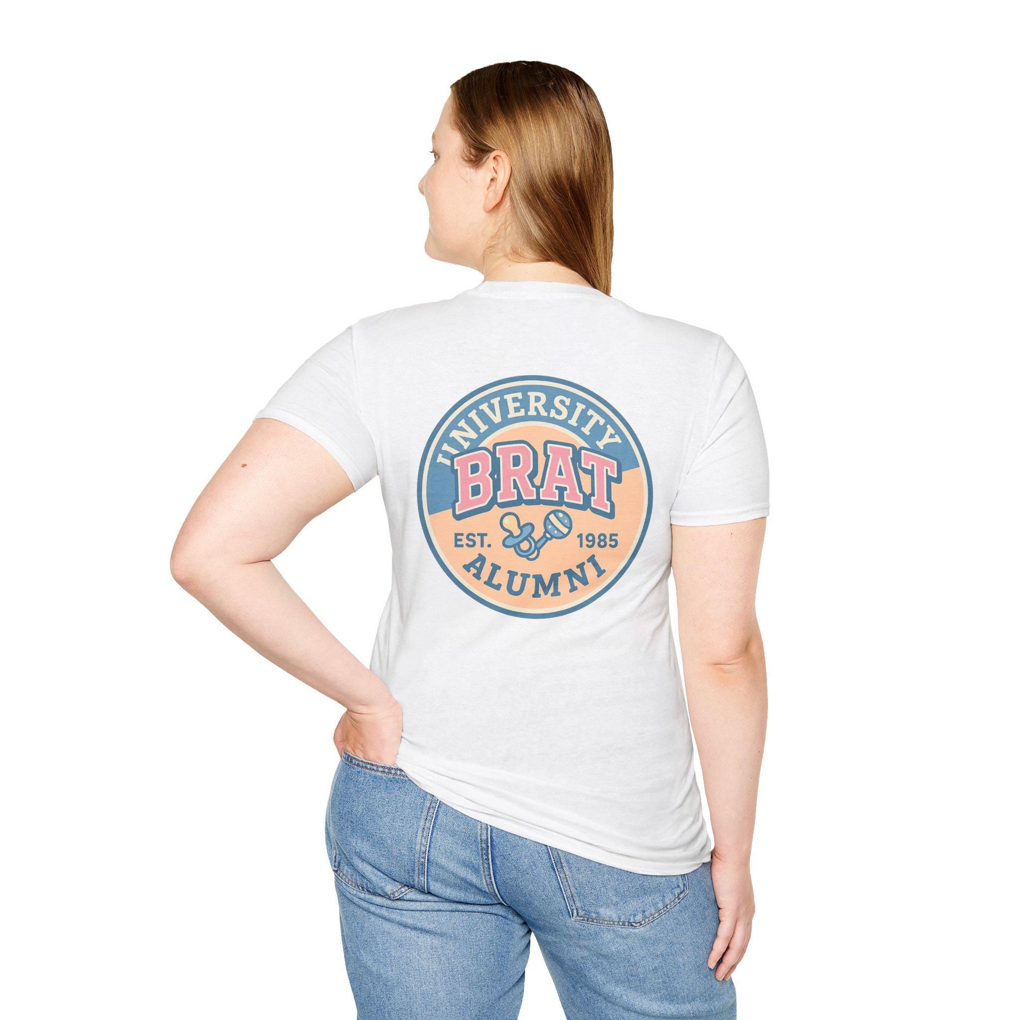 Brat Alumni Tee – Playful Little Space Shirt for Cheeky Littles