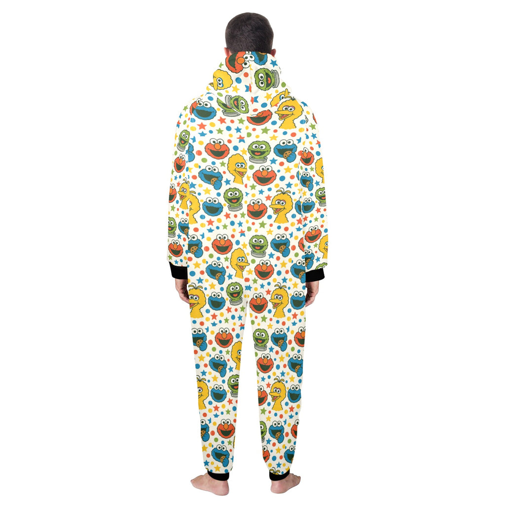 90's puppet cartoon Fleece Hooded Pajamas