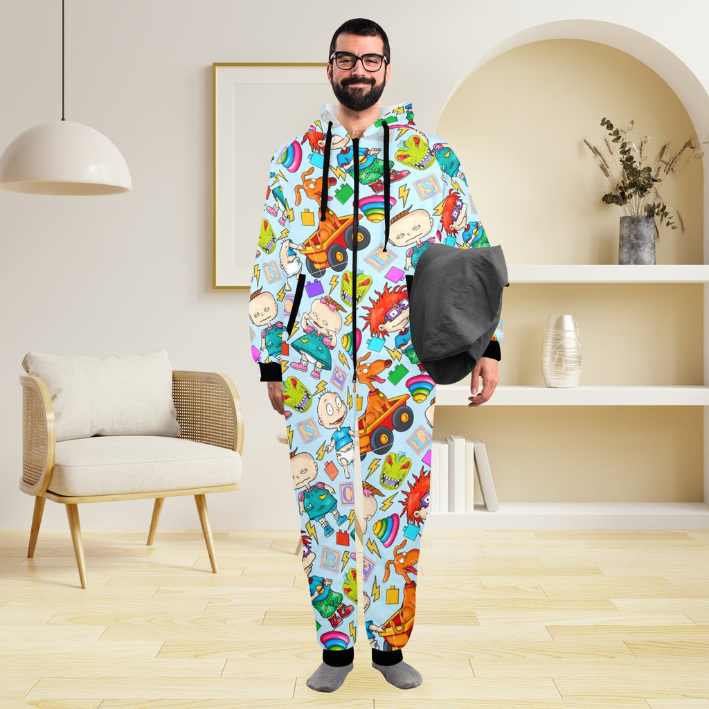 Cartoon babies  Hooded Fleece Pajamas