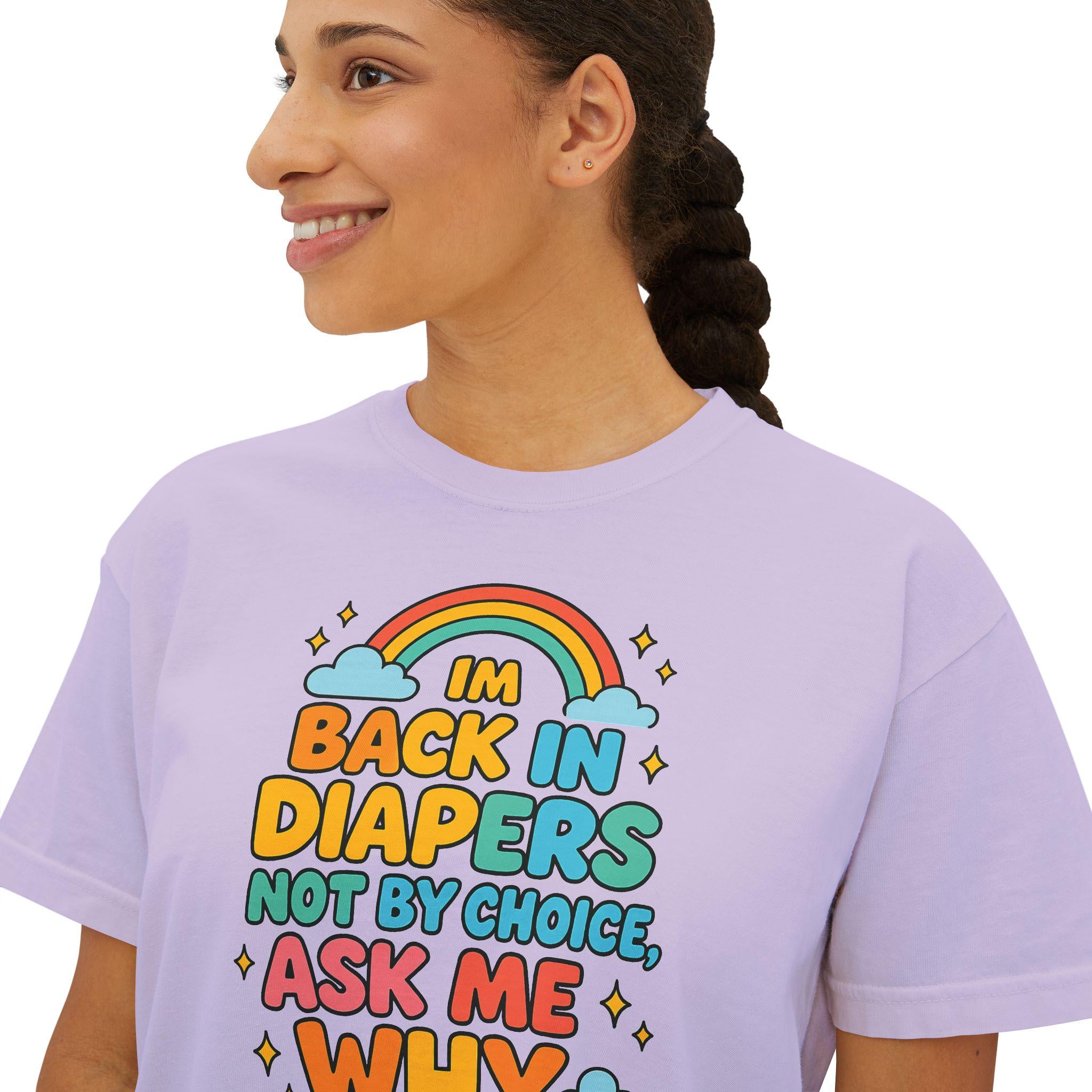 Back in Diapers Tee – Funny Little Space ABDL Shirt